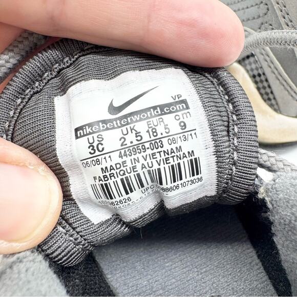 Nike Air Griffey Max Grey/Silver Size 3C Baby/Walker - Picture 8 of 8